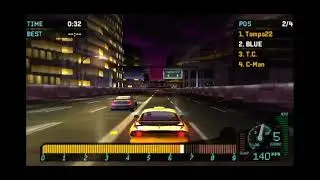 NFS Underground Rivals - Drag Race Event 4 Bronze Difficulty(PPSSP HD)