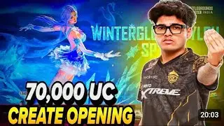 CREATE OPENING BGMI😍 | winterglowsylph |ULTIMATE SET | JONATHANGAMING crate opening |70k UC