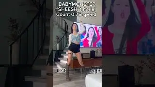 #babymonster SHEESH mirrored tutorial with count #sheesh #sheeshtutorial #sheeshchallenge #tutorial