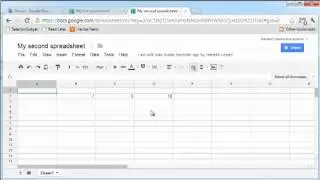 Create and share a spreadsheet on Google Docs