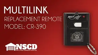 MultiLink CR-390 Chamberlain 950CB LiftMaster 970LM Sears 390MHZ Compatible Garage Door Remote