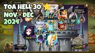 TOA HELL 30 STARS ⭐,   NOV - DEC 2024 [Summoners War : Sky Arena]