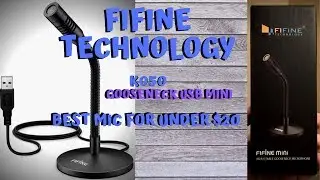 FiFine K050 Mini Gooseneck USB mini Microphone COMPARISON and REVIEW