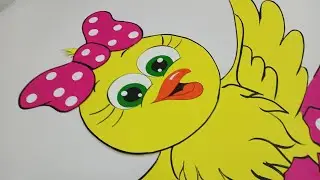 How to make Chick for classroom decoration  / Paper Chick making idea for classroom decoration