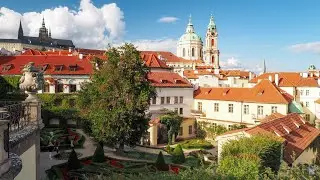 4K HDR - Vrtbovská zahrada with magnificent views of Prague