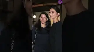 Deepika Padukone Twins in Black with Sister Anisha On Dinner Date #deepikapadukone #shorts