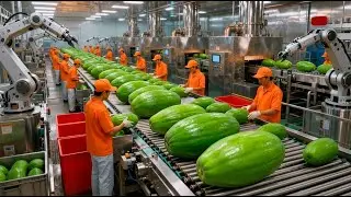 Inside a Kimchi Factory | How Green Papaya Kimchi Is Actually Made at Scale (Full Process)