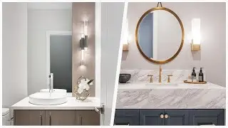 75 Mid-sized White Floor Powder Room Design Ideas You'll Love 🔴