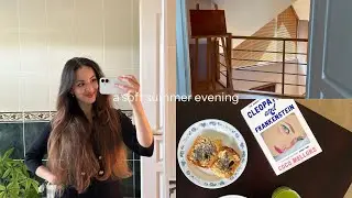 soft summer evening | new book, chit chat, baking and meditating