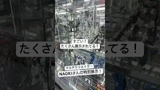 プロのガンプラ作品を一挙展示！ヨドバシカメラアキバにてあのNAOKIさんの特別展示が見れる！「NAOKIメカニクス」発売記念！#gundam #gunpla #秋葉原 #shorts