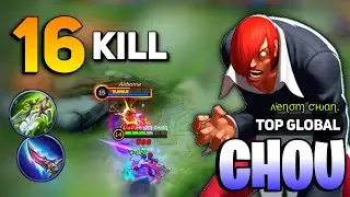 16 KILL! Chou Exp Lane Build [ Chou Best Build Top Global ] By ʌҽɳ&sigma;ɱ ƈԋ&alpha;ɳ. - Mobile Legends
