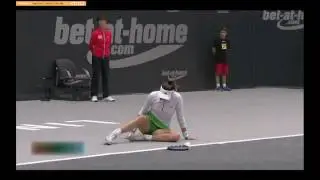 Garbine Muguruza Epic Fall. Linz 2016