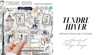 Présentation des papiers Tendre Hiver avec @Florju Designs​