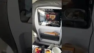 Lunch in the air | Icelandair Airlines #iceland #icelandair #travelvlog