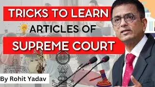 Trick to learn article of supreme court | Power of Supreme court | Article 124 - 147 | Sssdacademy