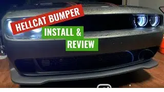 Ikonmotorsports Hellcat Bumper install and review