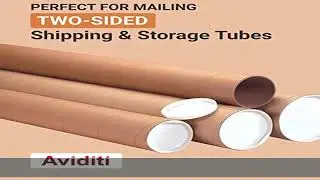 AVIDITI Mailing Tubes with Caps 3 Inch x 48