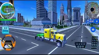 US Police Multi Level Car Transporter Truck: Limousine Delivery - Android Gameplay