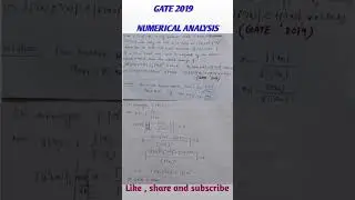 Shorts | #4 | GATE EXAM PREPRATION | NUMERICAL ANALYSIS OF GATE 2019 | NA Math Study