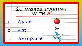 Words Starting with Letter 