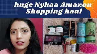 Nykaa Amazon Shopping haul| Biotique face mask | Nykaa Anti-pollution foundation|Nykaa mini lipstick