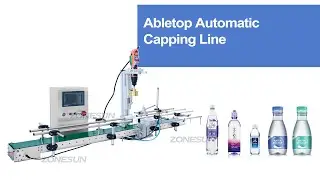 How to Use ZS-XGC1 Desktop Automatic Pneumatic Screw Plastic Bottle Capping Machine with Conveyor