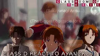 Class D React To Ayanokoji Pt.1 // Text Reaction // Classroom Of The Elite Texting Story