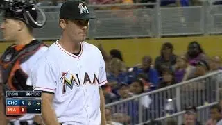 CHC@MIA: Dyson records first Major League victory