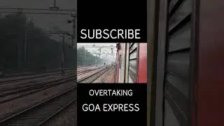 HIGH SPEED OVERTAKING AT 110Kmph speed #fypシ゚viral #train #railvlogger #viralmusic #railway #song