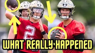 Tyler Shough Spencer Rattler BATTLE At New Orleans Saints Training Camp Practice | Highlights