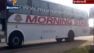 RTA Raids On Private Travels Buses in Hyderabad: 32 Buses Seized