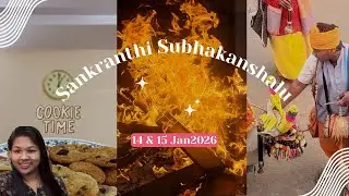 Simple Bhogi & Sankranthi Celebrations at Home 🧡 | Family Vlog | Telugu