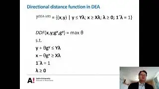 Productivity and Efficiency Analysis Lesson 6B: Distance functions