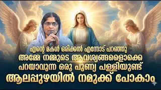 മകൾ ഒരിക്കൽ എന്നോട് പറഞ്ഞു അമ്മെ നമ്മുടെ ആവശ്യങ്ങളൊക്കെ പറയാവുന്ന ഒരു പുണ്യ പള്ളിയുണ്ട്