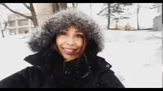 Lee Ann McAdoo in the Snow GIF