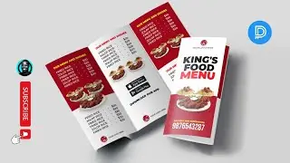 Trifold Brochure Design in Pixellab + Mockup