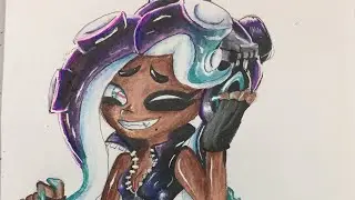 Drawing Marina (Splatoon 2)