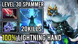 NEW Level 30 Zeus Spammer 100% Lightning Hand Moon Shard + Bloodthorn Max Attack Speed Dota 2