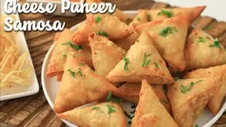 Crispy outside, cheesy inside 🤤गरमागरम Cheese Paneer Samosa &ndash; हर बाइट में लाजवाब स्वाद