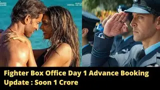 Fighter Box Office Day 1 Advance Booking Update(overseas) : Soon 1 Crore   #deepikapadukone