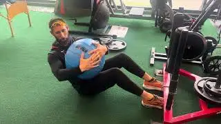 Seated Bosch Abs w/ Waterball hug - Slow Rotations