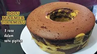 Resep bolu marmer tiramisu, 3 rasa dalam 1 gigitan yang mengguncang lidah!