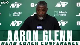 Aaron Glenn updates Justin Fields' injury status, Breece Hall's 1000-yards chase, playing Patriots