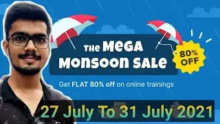 Internshala Trainings launches The Mega  Monsoon Sale | Get Flat 80% Discount | Shubham Shah