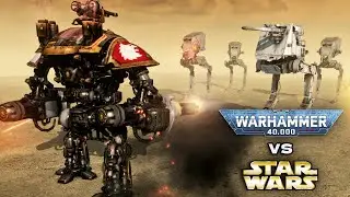 WARHAMMER 40K vs STAR WARS: Imperial Guard vs Galactic Empire - Men of War: Assault Squad 2 (4K)