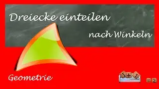 Dreiecke nach Winkeln einteilen