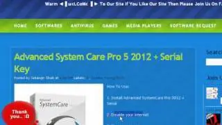 Advanced  SystemCare Pro 5 2012 + Serial Key