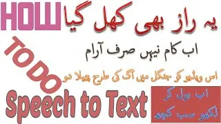 How to use Voice to text option in google Docs in Urdu/Hindi