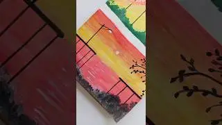 Sunset painting#shorts