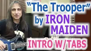 Iron Maiden_The Trooper intro and main riff/w tabs